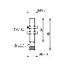 DPI M08 PNP NF P2mm noyé lg46(34)mm Métal 5-36Vdc Facteur 1 / M08 3P