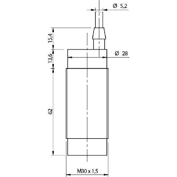DPC M30 2 fils AC NO/NF P4-25mm non noyé Plast. 20-253V Câble 2m PVC-Lire la description