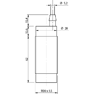 DPC M30 2 fils AC NO/NF P4-25mm non noyé Plast. 20-253V Câble 2m PVC-Lire la description