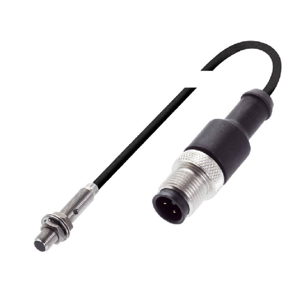 DPI M05 PNP NO P1,5mm noyé 27mm Inox 10-30Vdc / M12 4P+C0.2m PUR-Lire la description