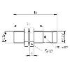 DPI M12 PNP NO P4mm noyé lg45(31)mm Inox 10-30Vdc / M12A 4P