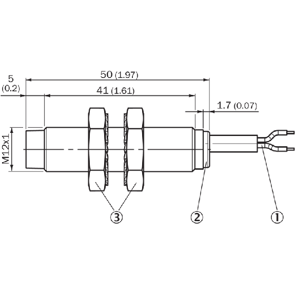 DPI M18 PNP NO P8mm non noyé IO-Link 50(41)m Inox V2A +100°C C2m PUR-Lire la description