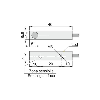 DPI Rect. PNP NO P2mm noyé 8x8x40mm 6-30Vdc / Câble 2m PVC