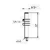 DPI M08 PNP NF P2mm noyé lg50mm Acier 10-30Vdc / Câble 2m