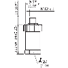 Capteur de pression 0 .. 0,1 bar, 4-20mA, G 1 B noyable joint
