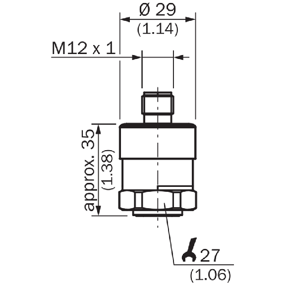 Capteur de pression 0 .. 16 bar, 0-10V, 1/4 NPT-Lire la description