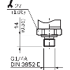 Capteur de pression 0 .. 250 bar, 2xPNP+4-20mA, G1/4 A
