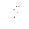 DPI D6,5 ANA 0-10Vdc P0-3mm quasi-noyé lg22mm 12-36Vdc / Câble 2m