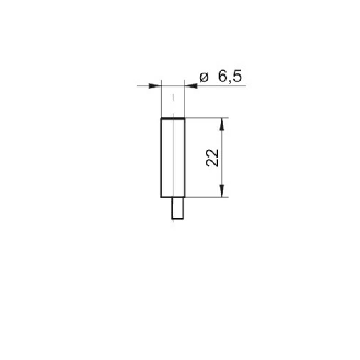 DPI D6,5 ANA 0-10Vdc P0-3mm quasi-noyé lg22mm 12-36Vdc / Câble 2m-Lire la description