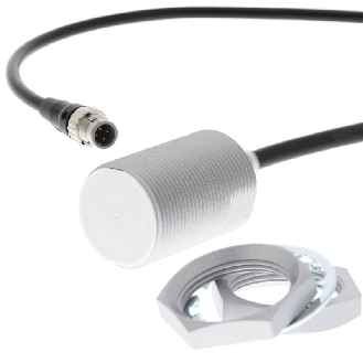 DPI M30 2 fils DC NF P20mm noyé Laiton / M12 4P+C0.3m-Lire la description