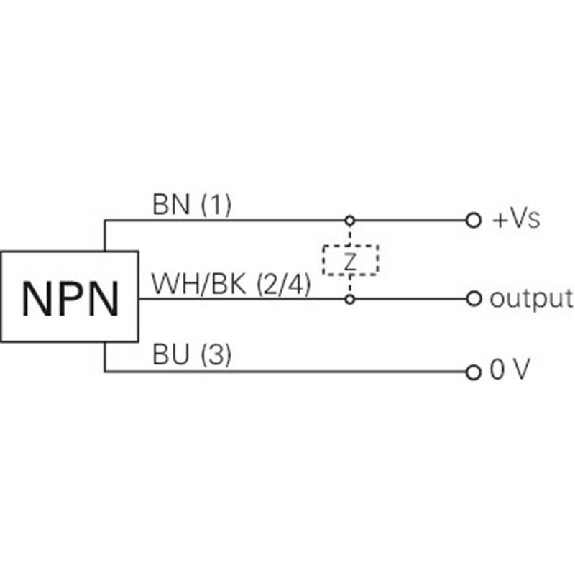 DPI M05 NPN NF P1.6mm noyé lg24mm 10-30Vdc / M05 4P-Lire la description