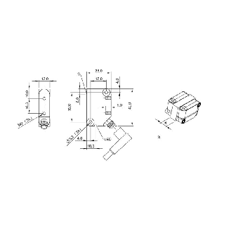 DPI Rect. PNP NO P4mm noyé 26x40x12mm 10-30Vdc / M08 3P-Lire la description
