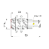 DPI M18 PNP NF P5mm noyé lg50(28)mm Laiton 10-30Vdc / M12 4P