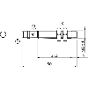 DPI M08 PNP NF P4mm non noyé lg50(31.3)mm Laiton 10-30Vdc / M08 3P