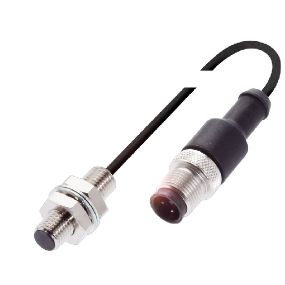 DPI M08 PNP NO P1,5mm noyé lg30mm Inox 10-30Vdc / M12 4P+C2m-Lire la description