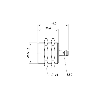 DPI M30 PNP NO P15mm noyé lg44(30)mm Laiton 10-30Vdc / M08 3P