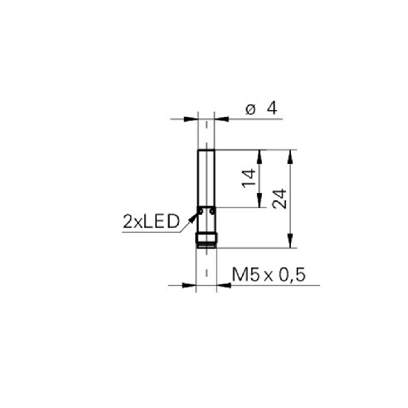 DPI D04 NPN NO P1.6mm noyé lg20mm 10-30Vdc / M05 4P-Lire la description