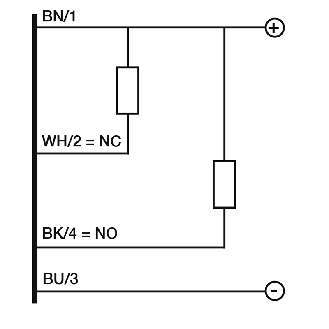 DPC M18 NPN NO+NF P8mm noyé 87(52,3)mm Plast. / Câble 2m-Lire la description