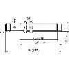 DPI M12 PNP NO P8mm non noyé lg65(43)mm Laiton 10-30Vdc / M12 4P