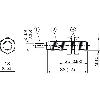DPI M08 PNP NO P1,5mm noyé lg38mm Laiton 10-30Vdc / Câble 6m PUR