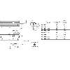 DPM Vérins rainures en T ANA P96mm 4-20mA/0-10V / M08 4P+C0.3m