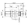 DPI M12 PNP NF P4mm noyé lg45(30)mm Inox HD / M12 4P