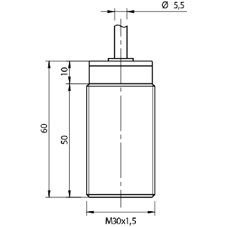 DPI M30 PNP NO P15mm noyé Laiton Câble 2m PVC-Lire la description
