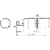 DPI M30 PNP NO P10mm noyé lg76(50)mm Laiton 10-30Vdc / M12 4P