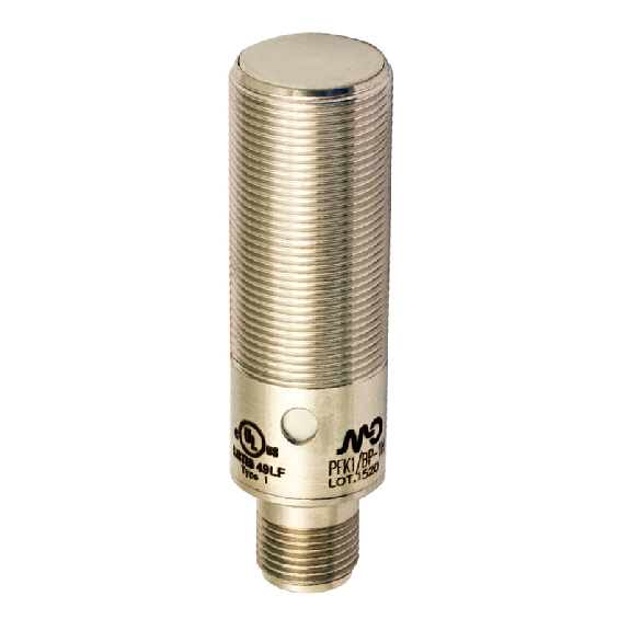 DPI M18 PNP NO P5mm noyé Inox 10-30Vdc M12 4P-Lire la description