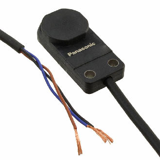 DPI Rect. NPN NO P5mm non noyé Plast. Radial 12-24Vdc / Câble 1m-Lire la description
