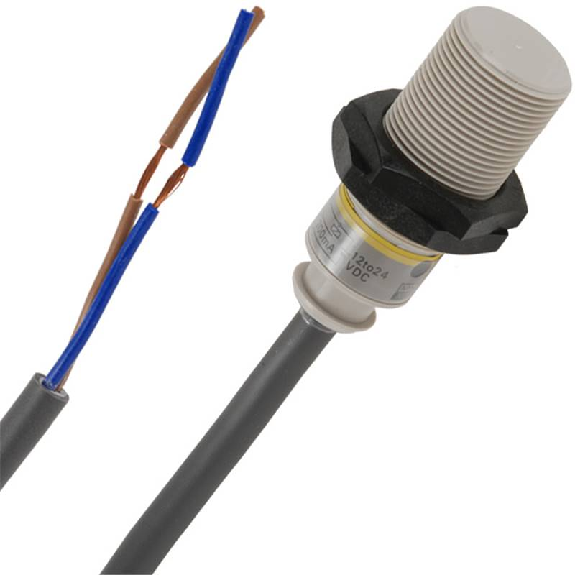 DPI M18 2 fils AC NO P5mm noyé Plast. 20-264VAC / Câble 2m-Lire la description