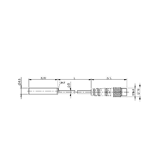 DPI D6,5 PNP NO P1,5mm noyé lg30mm Inox 10-30Vdc / M08 3P+C0.2m-Lire la description