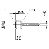 DPI M08 PNP NO P1.5mm noyé 6mm Inox / Câble 2m PUR