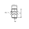 DPI M18 2 fils NAMUR P5mm noyé lg32mm 5-30Vdc ATEX / Câble 2m