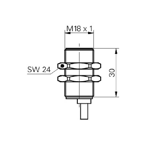 DPI M18 2 fils NAMUR P5mm noyé lg32mm 5-30Vdc ATEX / Câble 2m-Lire la description