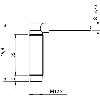 DPI M12 NPN NO P4mm non noyé 49.8(35)mm Laiton 10-30Vdc Câble 2m PVC