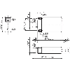 DPC Rect. NPN NO+NF P25mm non noyé Pot. 35x69.5x15mm / M12 4P