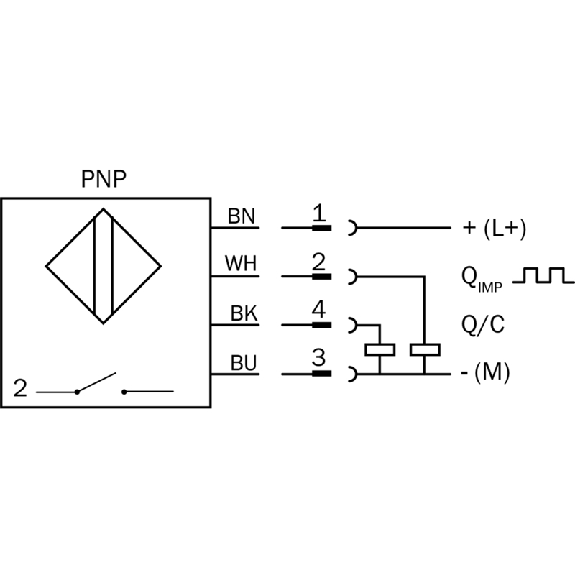 DPI M30 PNP NO P10mm noyé IO-Link 71(54)mm Laiton / M12 4P-Lire la description