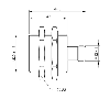 DPI M30 ANA 4-20mA P2-10mm noyé lg44,5(30)m Inox 15-30Vdc / M12 3P