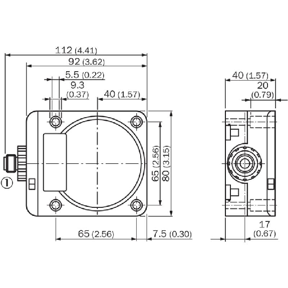 DPI Rect. PNP NO/NF P50mm noyé 80x40x112mm Métal / M12 4P-Lire la description