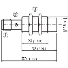 DPI M18 PNP NO P12mm non noyé lg50(23)mm Laiton 10-30Vdc / M12 4P