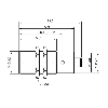 DPI M30 PNP NO P15mm noyé lg83(50)mm Laiton 10-30Vdc / M12 4P