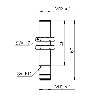 DPI M12 NPN NO P4mm noyé lg60(45)mm Laiton 10-30Vdc / M12 4P