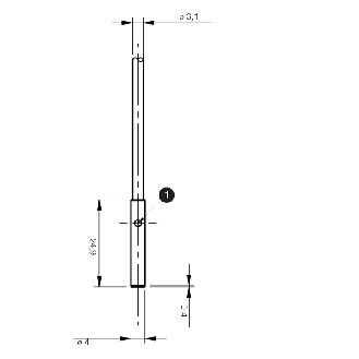 DPI D04 PNP NO P0,8mm noyé 24,9mm Inox 10-30Vdc Câble 5m PVC-Lire la description