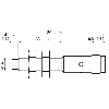DPI M08 PNP NO P4mm non noyé IO-Link lg60(28)mm Inox V4A / M12 4P