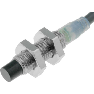 DPI M08 NPN NO P4mm non noyé 40(27)mm Inox / Câble 2m-Lire la description