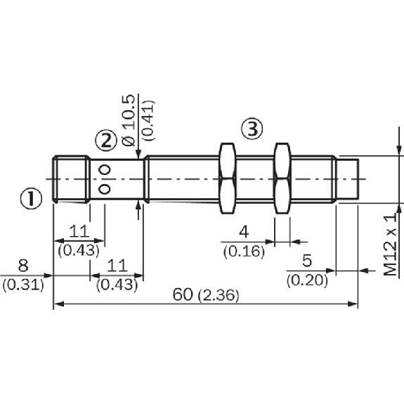 DPI M12 PNP NO P10mm non noyé 60(36)mm Tout-Inox V4A / M12 4P DPI M12 PNP NO P10mm non noyé 60(36)mm Tout-Inox V4A / M12 4P-Lire la description