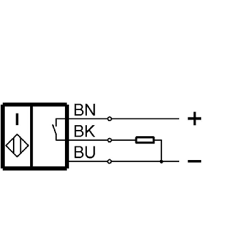 DPI D04 PNP NO P0,8mm noyé lg27mm Inox 10-30Vdc / Câble 5m PUR-Lire la description