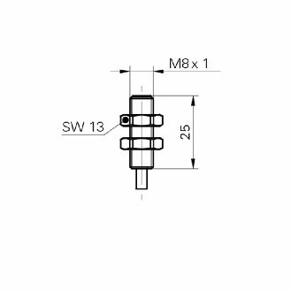 DPI M08 2 fils NAMUR ATEX P1,5mm noyé 25mm 5-30Vdc / Câble 2m PVC-Lire la description