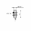 DPI M08 2 fils NAMUR ATEX P1,5mm noyé 25mm 5-30Vdc / Câble 2m PVC